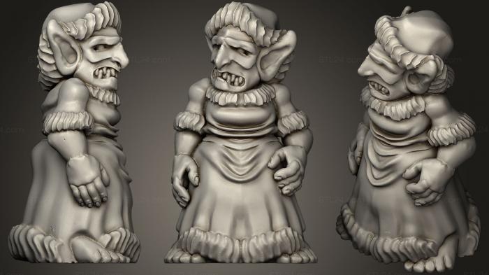 Figurines simple (Goblin Villager A, STKPR_0558) 3D models for cnc